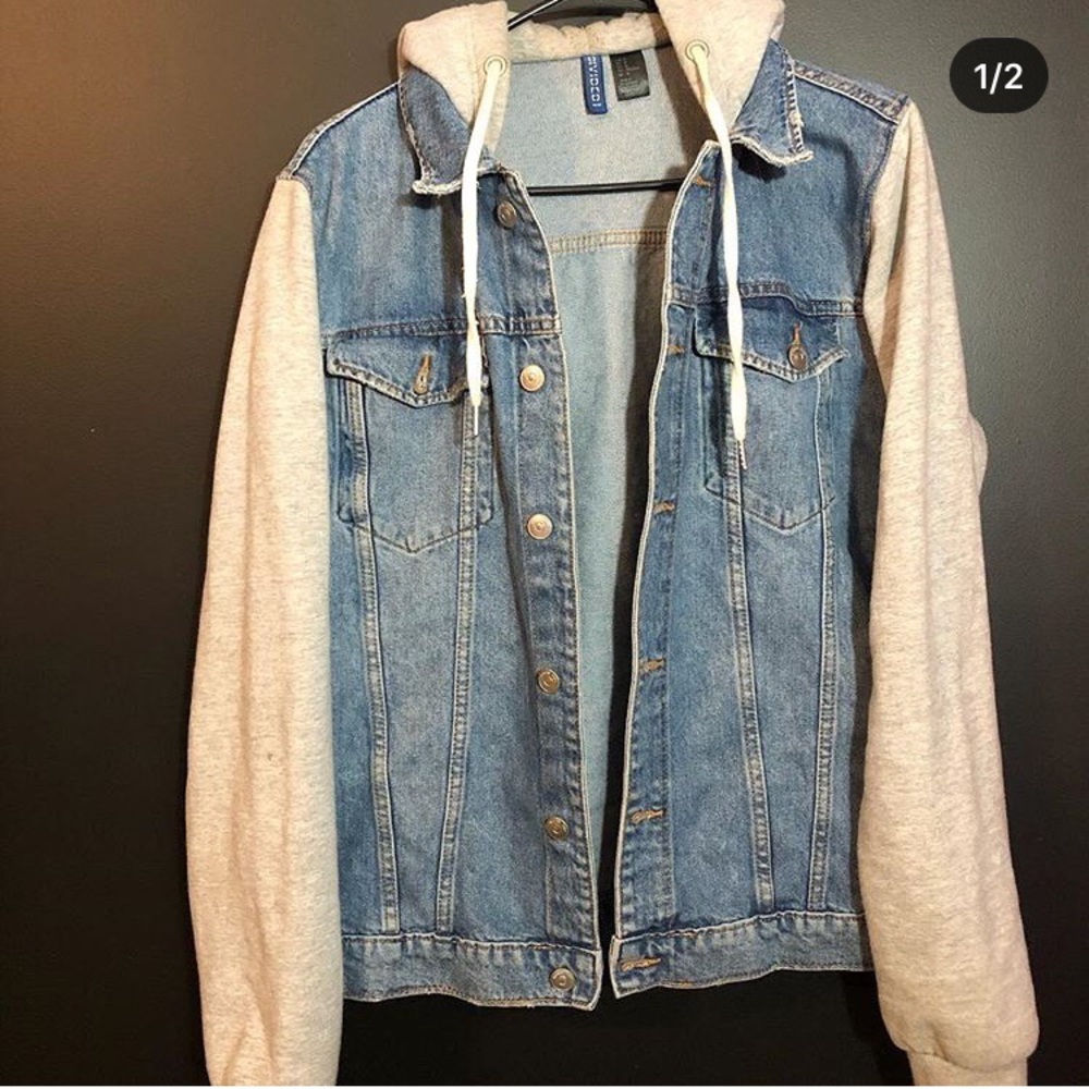H&M Jean jacket hoodie